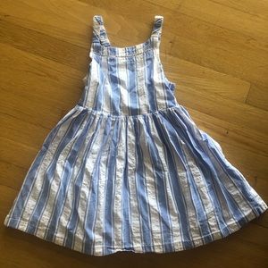 Tahari girls striped blue dress